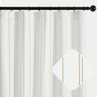 
                    
                      Modern Striped Linen Blend Curtains - Jinchan Home
                    
                  
