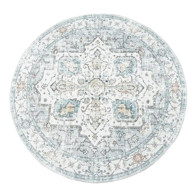 Vintage Persian-Style Distressed Area Rug - Jinchan Home