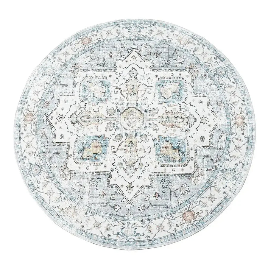 Vintage Persian-Style Distressed Area Rug - Jinchan Home