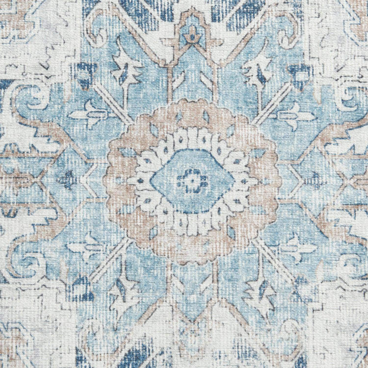 Mist-Toned Persian Bloom Rug - Jinchan Home