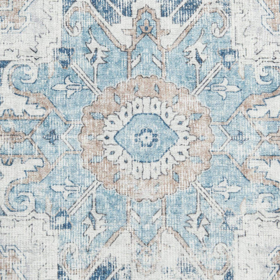 Mist-Toned Persian Bloom Rug - Jinchan Home
