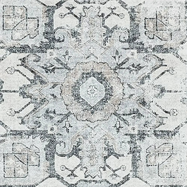 Mist-Toned Persian Bloom Rug - Jinchan Home