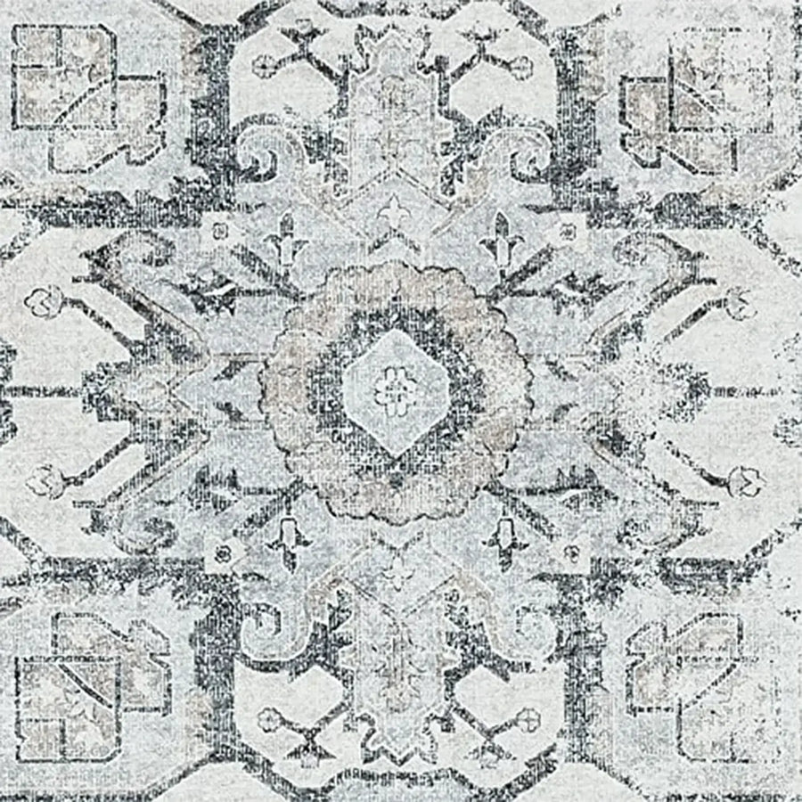 Mist-Toned Persian Bloom Rug - Jinchan Home