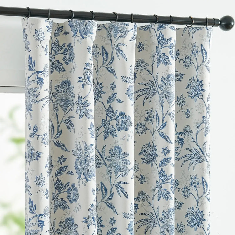 Botanical Vine Brushstroke Curtains - Jinchan Home