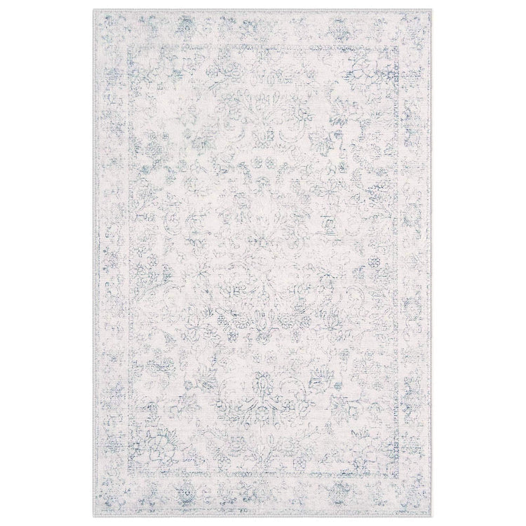 Vintage Distressed Floral Area Rug - Jinchan Home