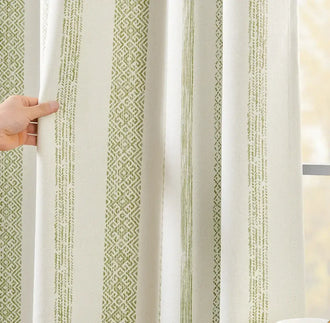 
                    
                      Boho Geometric Jacquard Curtains - Jinchan Home
                    
                  