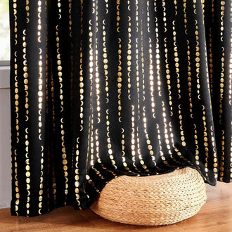 
                    
                      Boho Moon Phase Print Blackout Curtains - Jinchan Home
                    
                  
