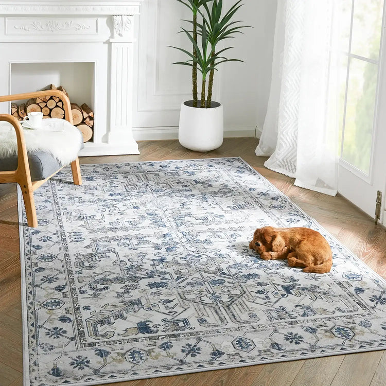 Vintage Boho Geometric Rug - Jinchan Home