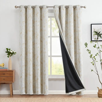 
                    
                      Hand-Drawn Sketch Floral Linen Curtains - Jinchan Home
                    
                  