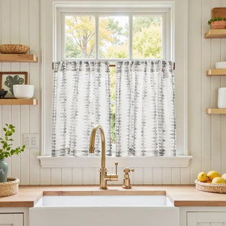 
                    
                      Geometric Triangle Kitchen Curtains - Jinchan Home
                    
                  