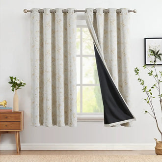 
                    
                      Hand-Drawn Sketch Floral Linen Curtains - Jinchan Home
                    
                  
