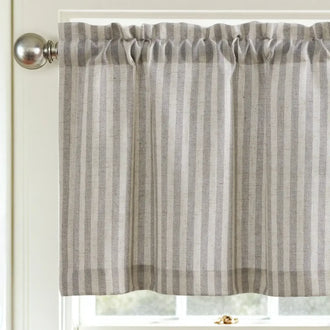 
                    
                      Linen Vertical Stripe Valance - Jinchan Home
                    
                  