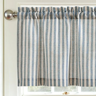 
                    
                      Linen Vertical Stripe Valance - Jinchan Home
                    
                  