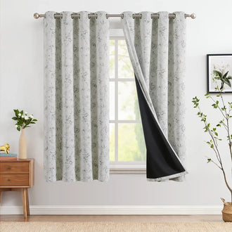 
                    
                      Hand-Drawn Sketch Floral Linen Curtains - Jinchan Home
                    
                  