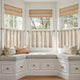 
                    
                      Colorful Striped Linen Kitchen Curtains - Jinchan Home
                    
                  