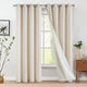 
                    
                      Lined Linen-Blend Solid Grommet Curtains - Jinchan Home
                    
                  
