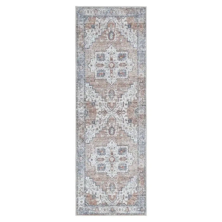 Vintage Persian-Style Distressed Area Rug - Jinchan Home