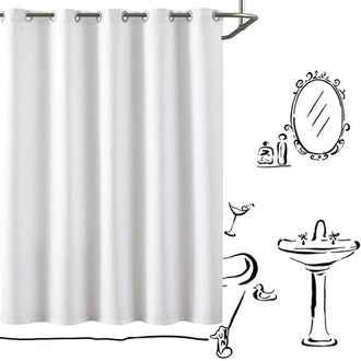 
                    
                      Waffle Weave Hookless Shower Curtain - Jinchan Home
                    
                  