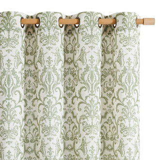 
                    
                      Baroque Damask Linen-Blend Grommet Curtains - Jinchan Home
                    
                  