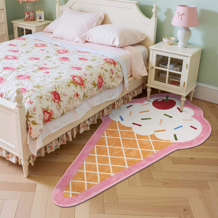 Ice Cream Shaped Kids Rug & Playroom Mat - Jinchan Home