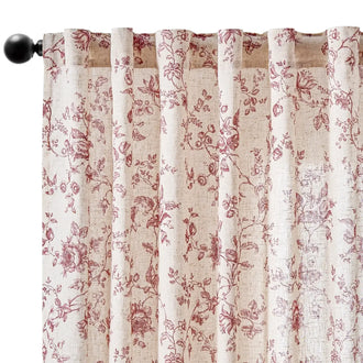 
                    
                      Amelie Floral Linen Blend Curtains - Jinchan Home
                    
                  