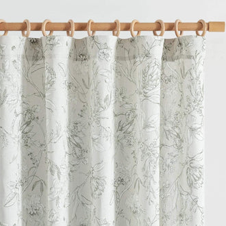 Vine & Bloom Linen Curtains - Jinchan Home