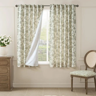 
                    
                      Vintage Botanical Vine Linen Curtains - Jinchan Home
                    
                  