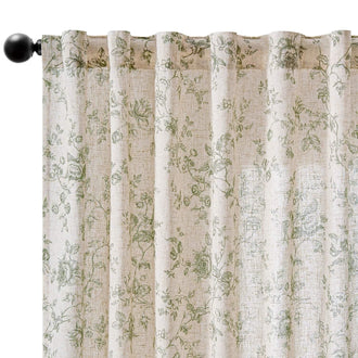 
                    
                      Amelie Floral Linen Blend Curtains - Jinchan Home
                    
                  