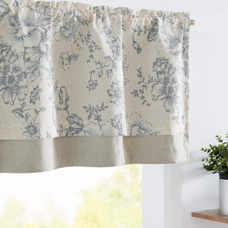 
                    
                      Vintage Peony Floral Linen Window Valance - Jinchan Home
                    
                  