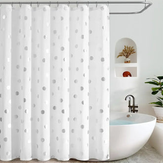 
                    
                      Waterproof Polka Dot Fabric Shower Curtain - Jinchan Home
                    
                  