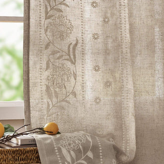 
                    
                      Hydrangea Embroidered Linen Curtains - Jinchan Home
                    
                  