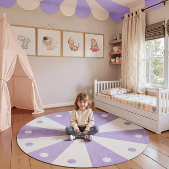 
                    
                      Cheerful Circle Carousel Throw Rug - Jinchan Home
                    
                  