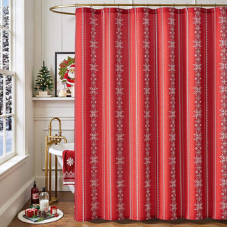 
                    
                      Christmas Snowflake Fair Isle Shower Curtain - Jinchan Home
                    
                  