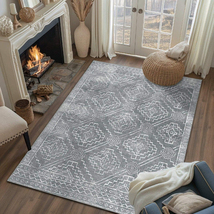 Moroccan Berber Geometric Area Rug - Jinchan Home