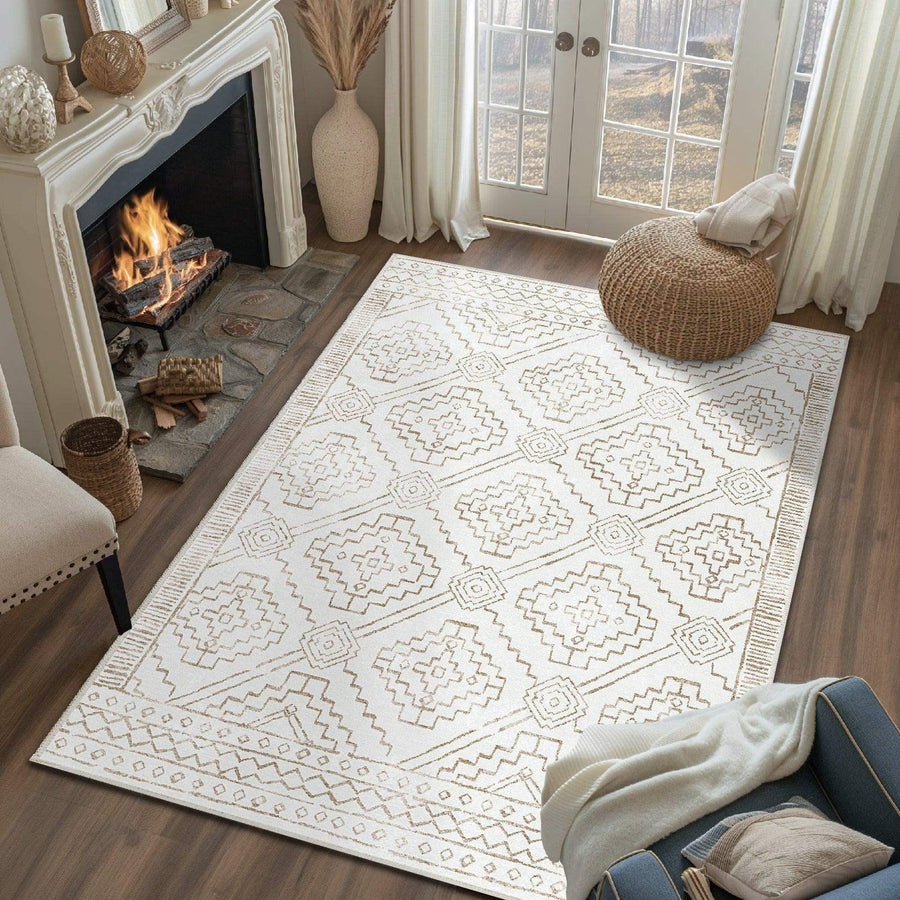 Moroccan Berber Geometric Area Rug - Jinchan Home