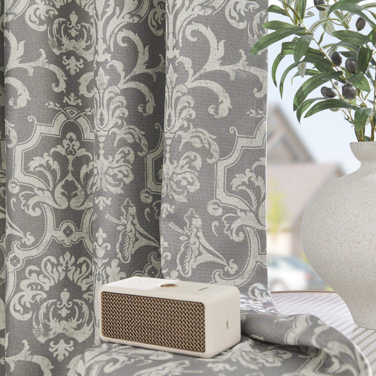 Damask Heritage Vintage Curtains - Jinchan Home