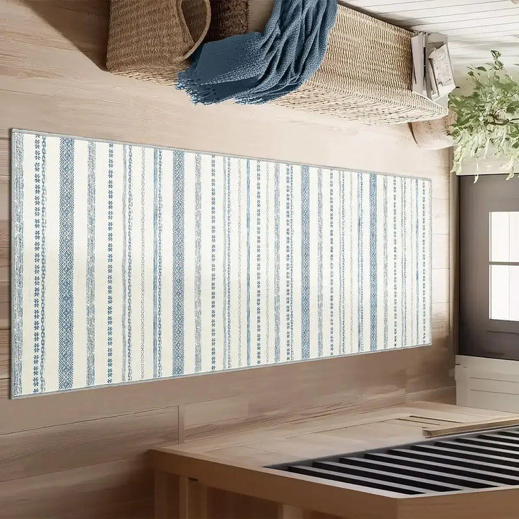 Boho Multi-Striped Geometric Area Rug - Jinchan Home