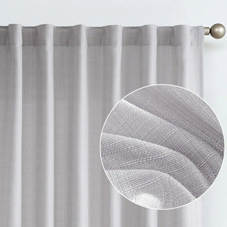 
                    
                      Solid Faux Linen Polyester 3-in-1 Curtains - Jinchan Home
                    
                  