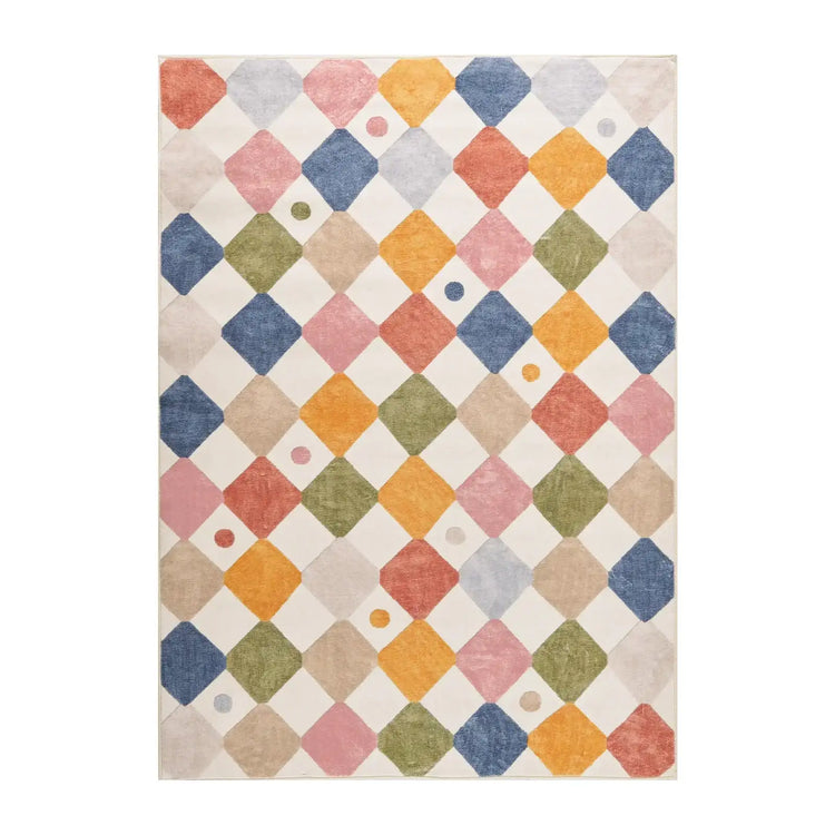 Candy Bean Diamond Rug - Jinchan Home