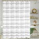 
                    
                      Two-Tone Striped Shower Curtain - Jinchan Home
                    
                  