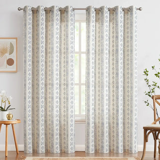
                    
                      Boho Geometric Stripe Curtains - Jinchan Home
                    
                  