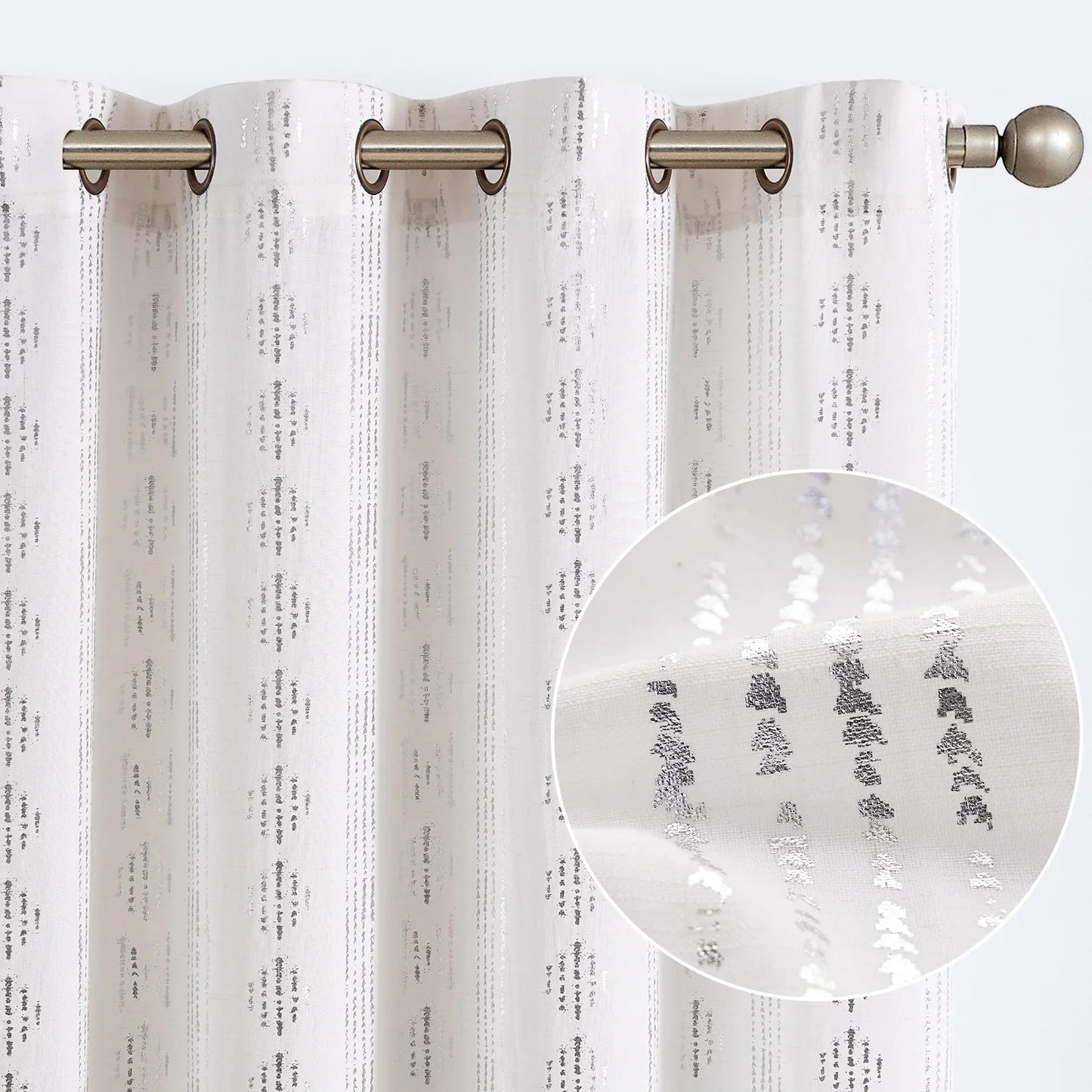 Boho Geometric Stripe Curtains - Jinchan Home