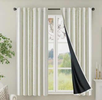 
                    
                      Boho Geometric Jacquard Curtains - Jinchan Home
                    
                  