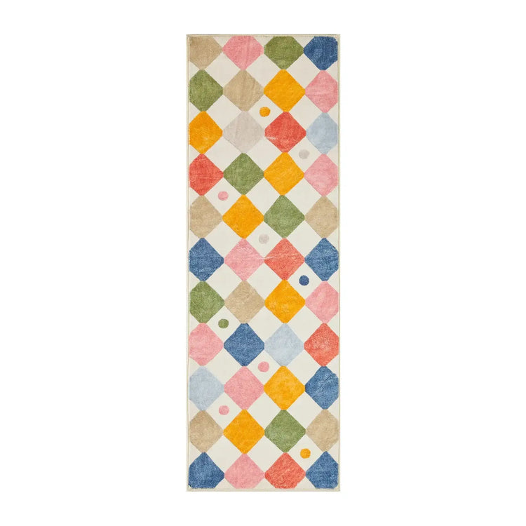 Candy Bean Diamond Rug - Jinchan Home