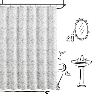
                    
                      Vintage Damask Shower Curtain - Jinchan Home
                    
                  