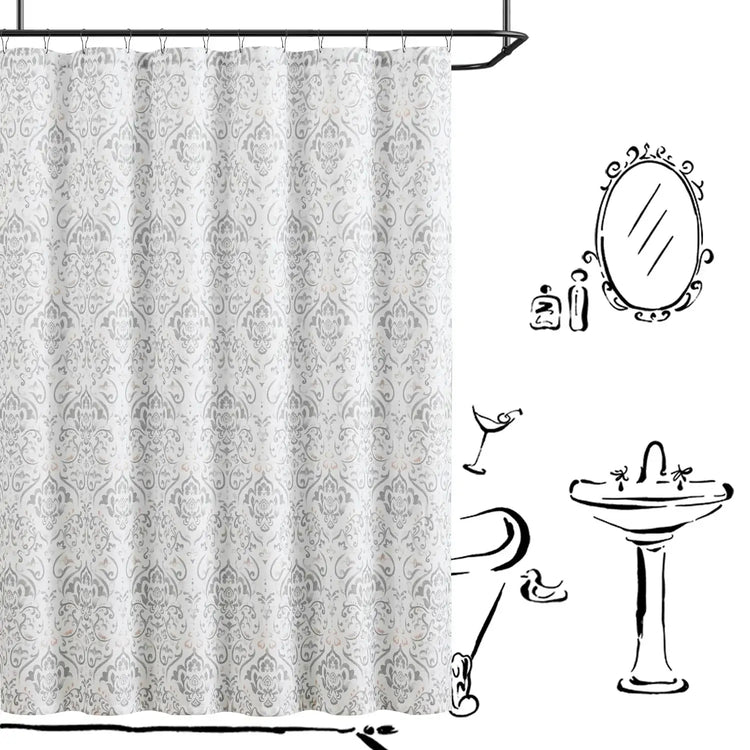 Vintage Damask Shower Curtain - Jinchan Home