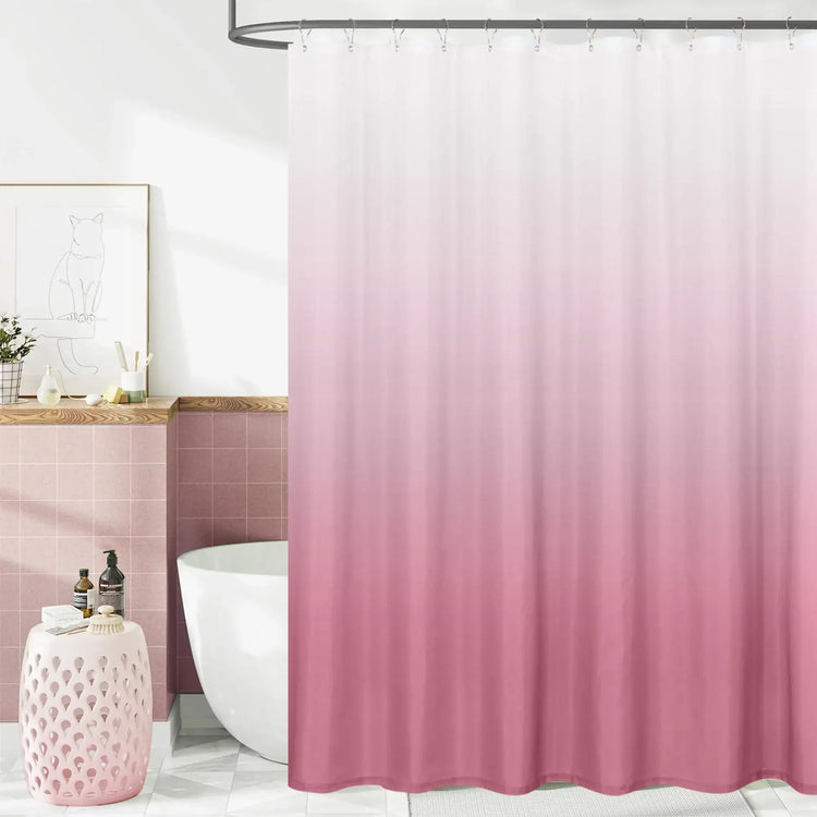 Smooth Gradient Tone Shower Curtain - Jinchan Home