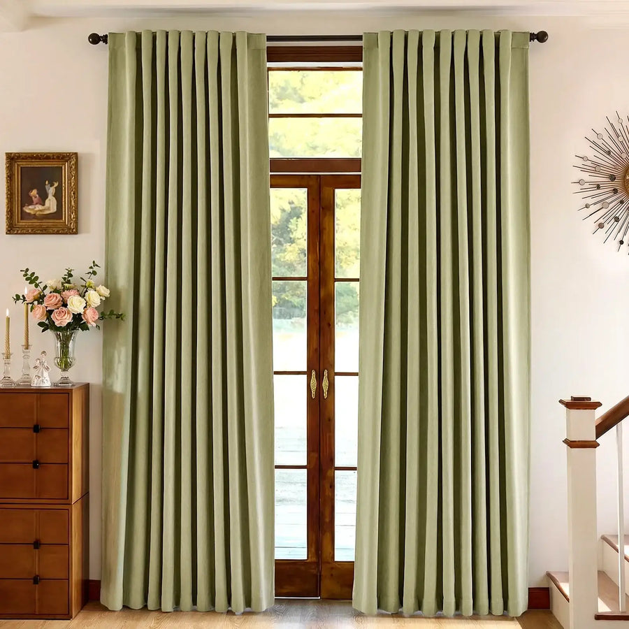 Luxe Chenille Blackout 3-in-1 Curtains - Jinchan Home