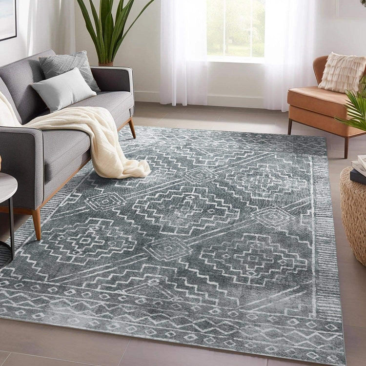Moroccan Berber Geometric Area Rug - Jinchan Home