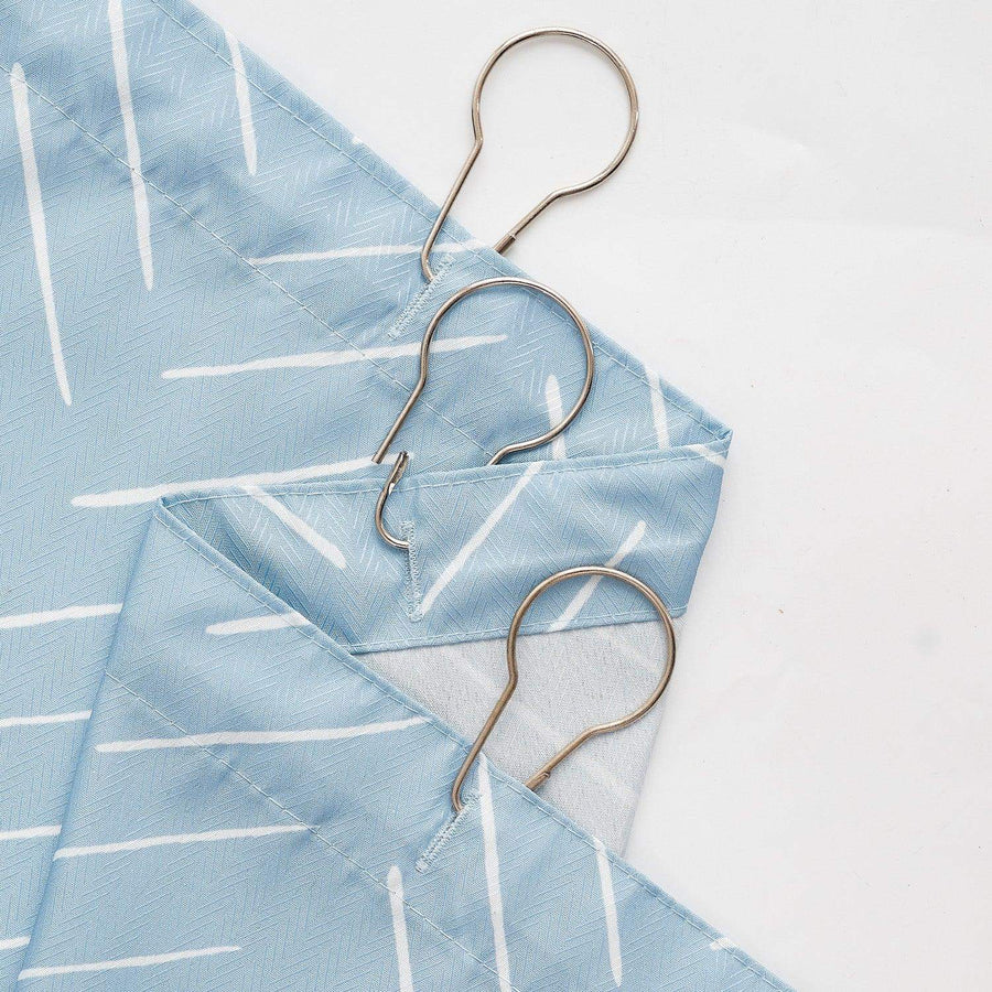 Solid Herringbone Waterproof Shower Curtain - Jinchan Home